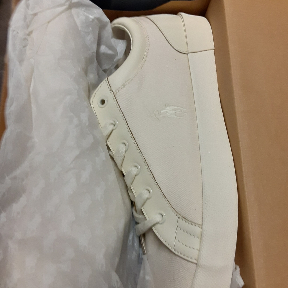 New Polo Ralph Lauren Aldric Canvas Sneakers CREAM
